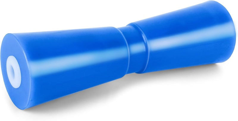 BALAVA Boat Trailer Roller 8/10/12in,Keel Rollers for Boat Trailer,Heavy Duty PU Bow Roller Boat Trailer Accessories Replacement Boat Trailer Parts Fits 5/8" Shaft (Blue,1/2 Pack) - Image 1